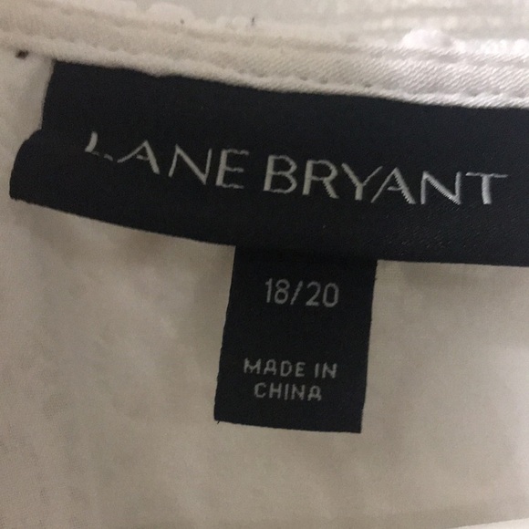 Lane Bryant White sleeveless knee length - Picture 2 of 4